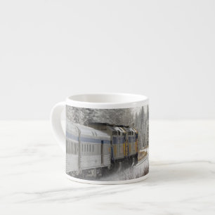 Canada, Alberta. VIA Rail Snow Train between Espresso Cup