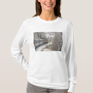 Canada, Alberta. VIA Rail Snow Train between T-Shirt