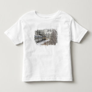 Canada, Alberta. VIA Rail Snow Train between Toddler T-Shirt