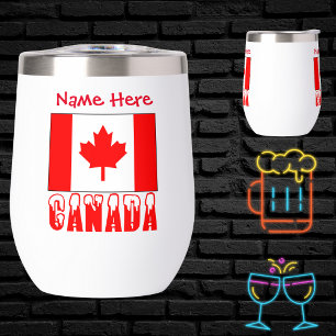 Canada and Canadian Flag Red Personalisation 