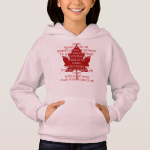 Canada Anthem Hoodie Kid's Souvenir Canada Shirts