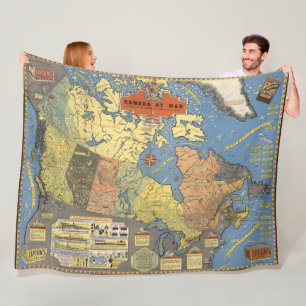 Canada At War Fleece Blanket