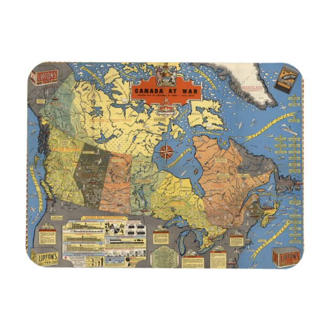 Canada At War Magnet (Horizontal)