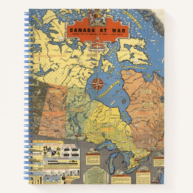 Canada At War Notebook (Front)
