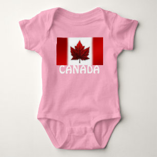 Canada Baby Bodysuit Canada Flag Souvenir One-piec