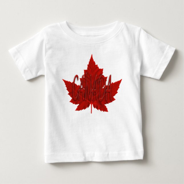 Canada Baby T-shirt Canada Souvenir Baby Shirts (Front)