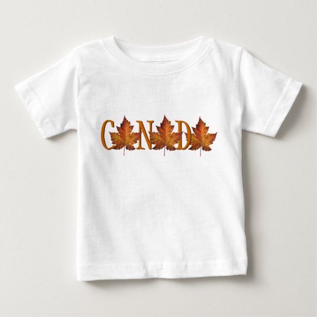 Canada Baby T-shirt Canada Souvenir Baby Tee Shirt (Front)