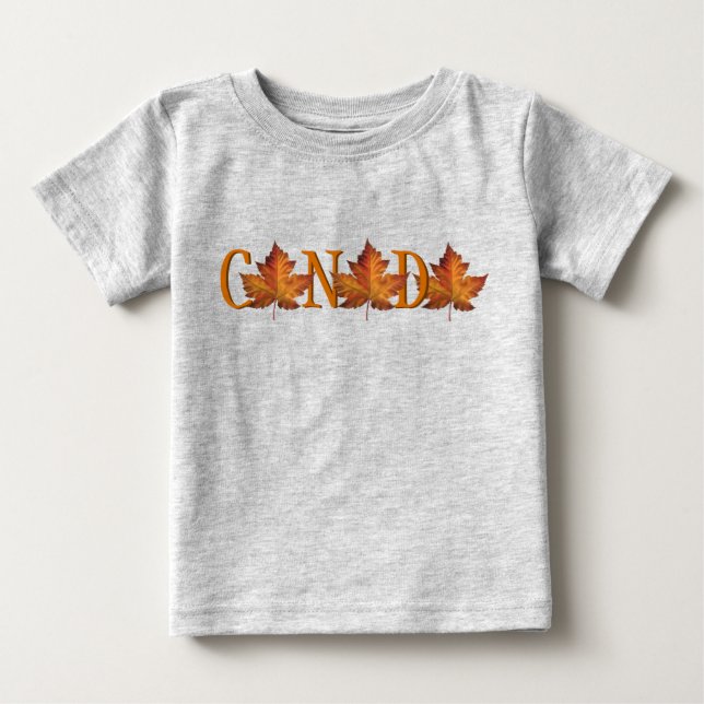 Canada Baby T-shirt Canada Souvenir Baby Tee Shirt (Front)