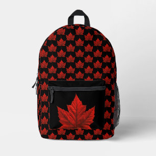 Canada Backpack Canada Maple Leaf Bag Personalized
