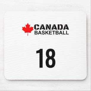 Canada Basketball Number 18 Design Gift Idea Mouse Pad