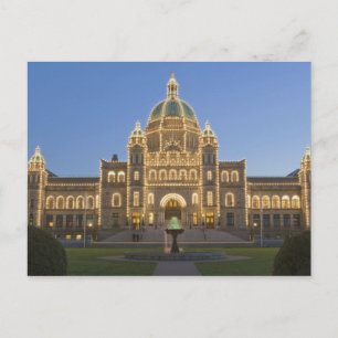 Canada, BC, Victoria, BC Legislature Building at Postcard