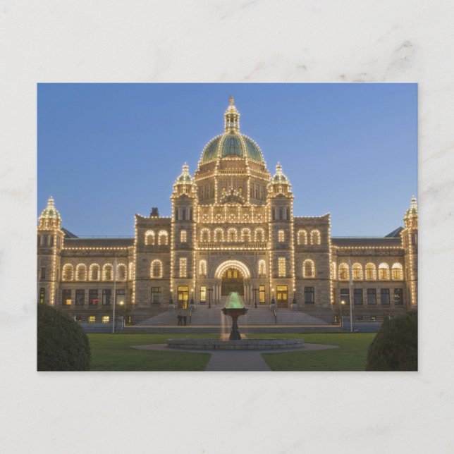 Canada, BC, Victoria, BC Legislature Building at Postcard (Front)