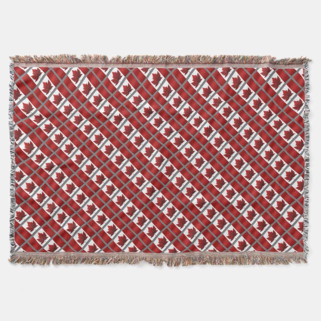 Canada Blanket Canada Canada Flag Souvenir Throw (Front)