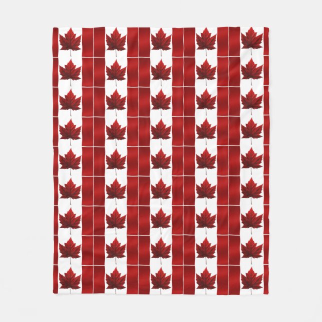 Canada Blanket Canada Flag Souvenir Fleece Blanket (Front)