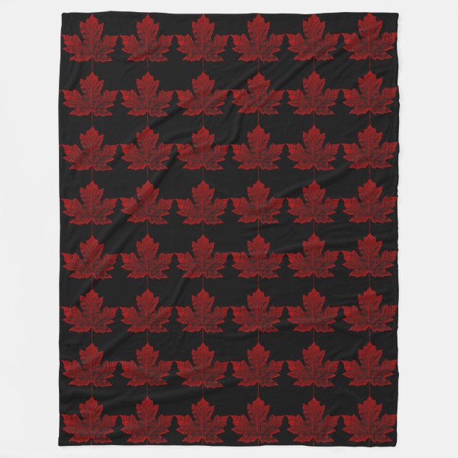 Canada Blanket Cool Canada Souvenir Fleece Blanket (Front)