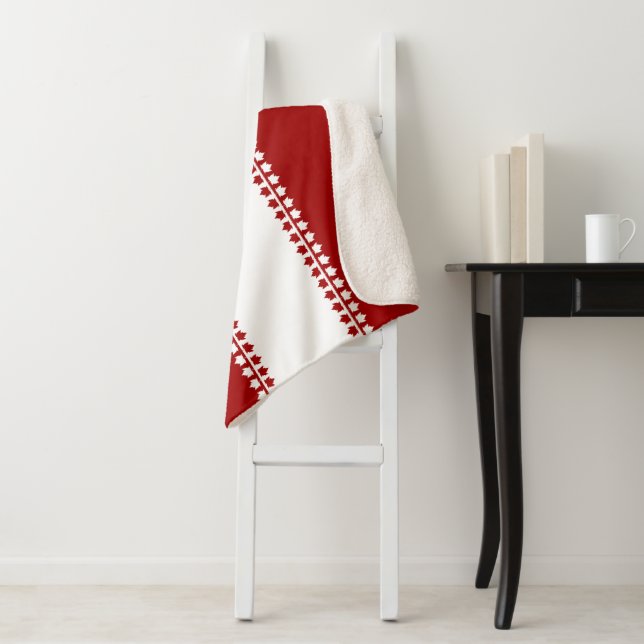 Canada Blankets Canada Maple Leaf Throw Blanket (In Situ)