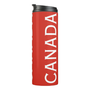 Canada Bold Text  Thermal Tumbler