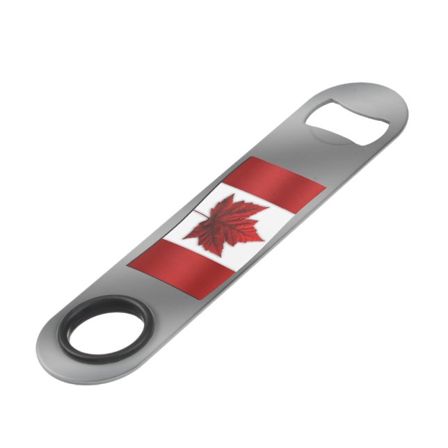 Canada Bottle Opener Canada Flag Souvenirs (Front Angled)