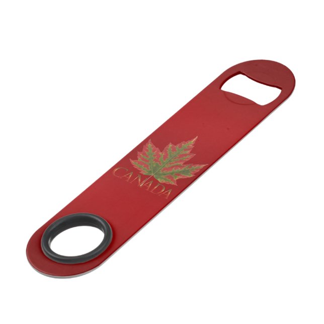 Canada Bottle Opener Canada Maple Leaf Souvenirs (Front Angled)