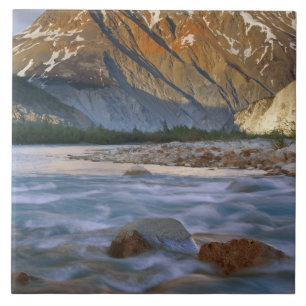 Canada, British Columbia, Alsek River Valley. Ceramic Tile
