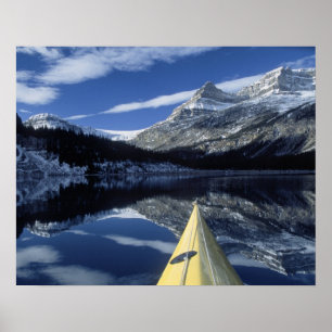 Canada, British Columbia, Banff. Kayak bow on Poster