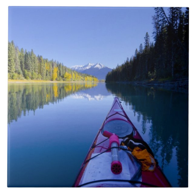 Canada, British Columbia, Bowron Lakes Ceramic Tile (Front)