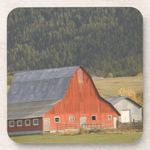 CANADA, British Columbia, Enderby. Red Barn / Coaster