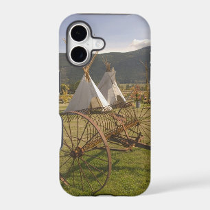 CANADA, British Columbia, Enderby. Tepees &