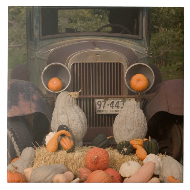 CANADA, British Columbia, Keremeos. Autumn / Ceramic Tile (Front)