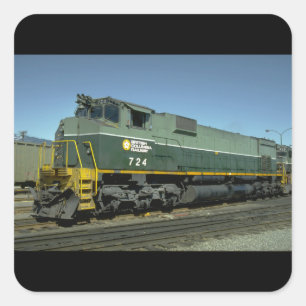 Canada, British Columbia_Trains of the World Square Sticker
