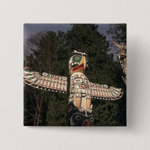 Canada, British Columbia, Vancouver. Native 15 Cm Square Badge