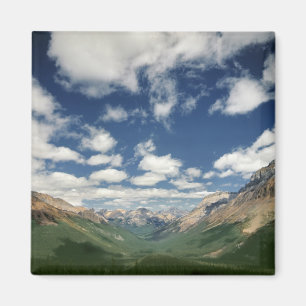 Canada, British Columbia, Yoho NP. Puffy clouds Magnet