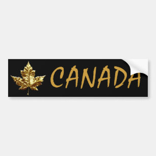 Canada Bumper Sticker Gold Medal Mapleleaf Sticker