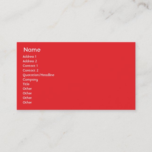 Canada - Business Card (Front)