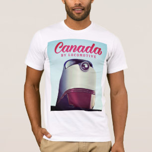 Canada By locomotive 1950s train poster T-Shirt