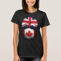 Canada Canadian British UK Tree Roots Flag