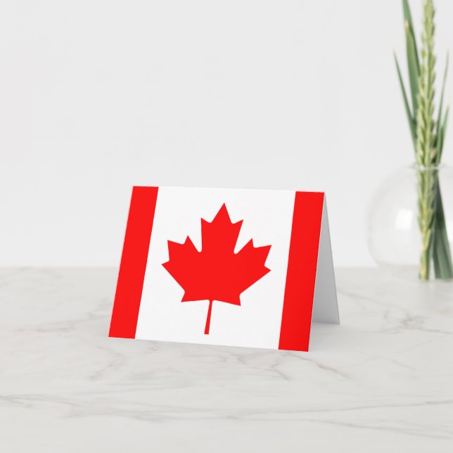 Canada (Canadian) Flag Card (Front)