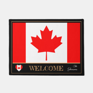 Canada & Canadian Flag house mats /sports Welcome