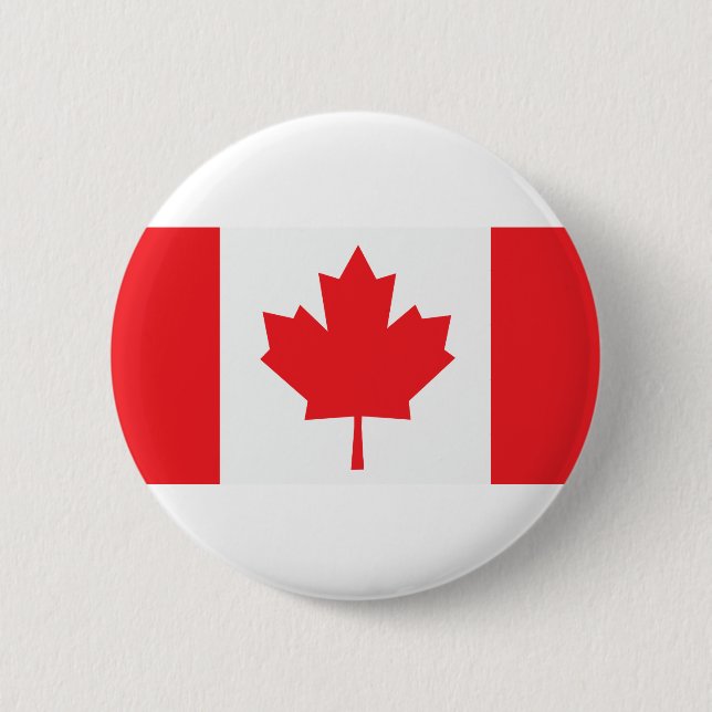 Canada Canadian flag Maple Leaf 6 Cm Round Badge (Front)