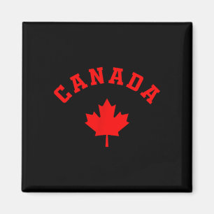 Canada canadian flag maple leaf hiking skiing magnet