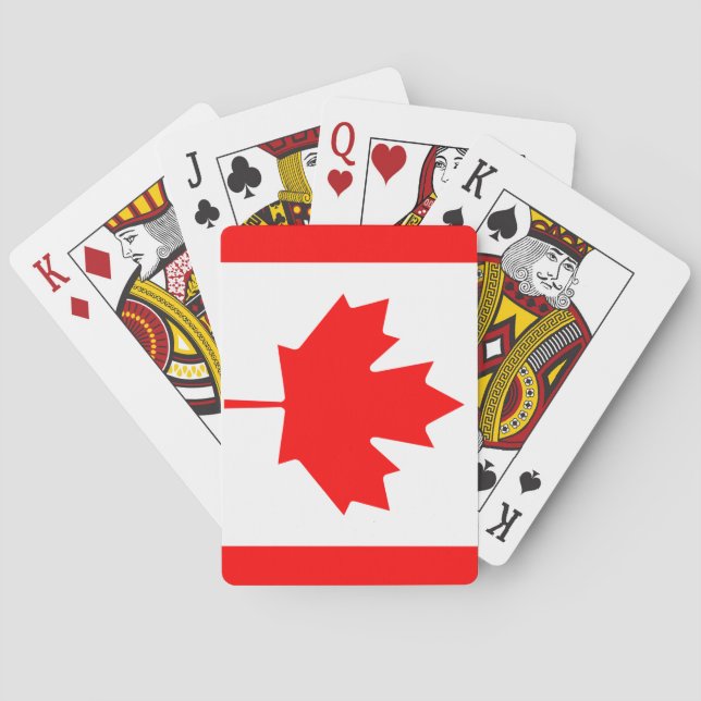 Canada (Canadian) Flag Playing Cards (Back)