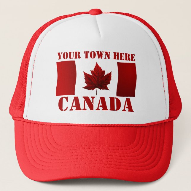 Canada Caps Personalised Canada Souvenir Hats Caps (Front)