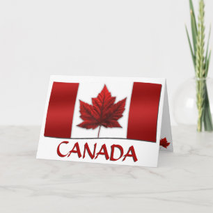 Canada Cards Canada Flag Greeting Cards Custom