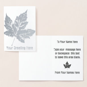 Canada Cards Canada Greeting Cards Custom Silver