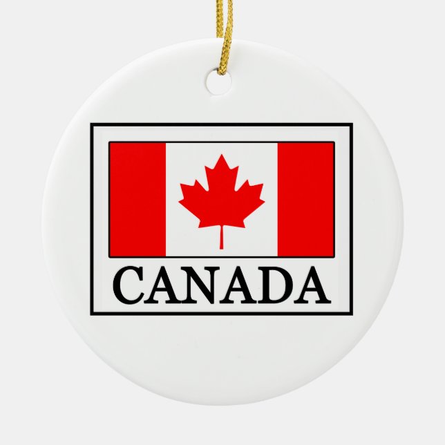 Canada Ceramic Tree Decoration (Front)