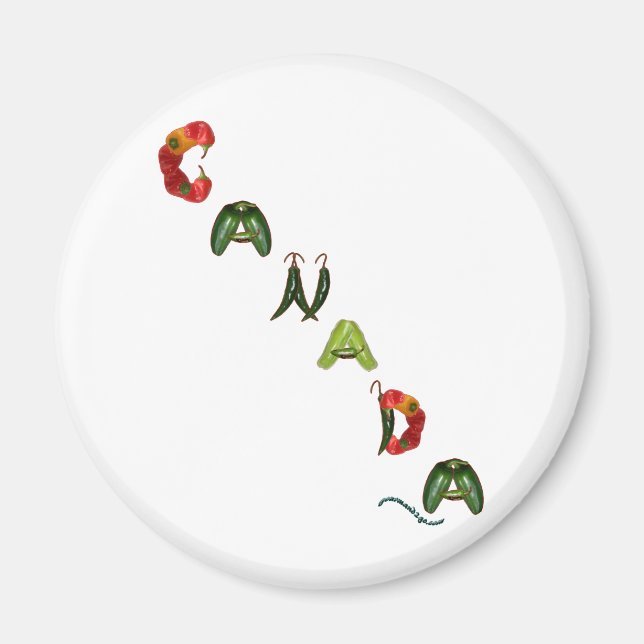Canada Chilli Peppers Magnet (Front)