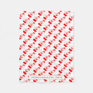 CANADA Christian Scripture LOVE COVERS Fleece Blanket