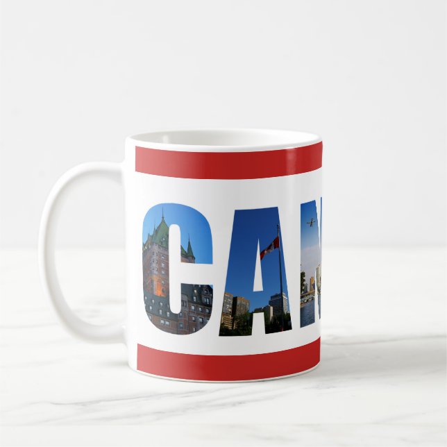 Canada City Travel Photos Coffee Mug (Left)