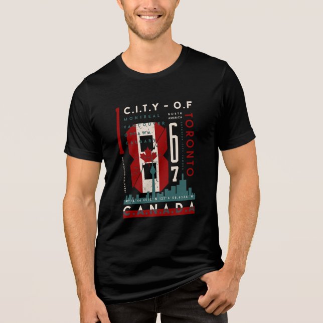 Canada Cityscape Tee – Bold Urban Pride (Front)