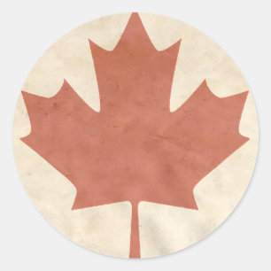 CANADA CLASSIC ROUND STICKER